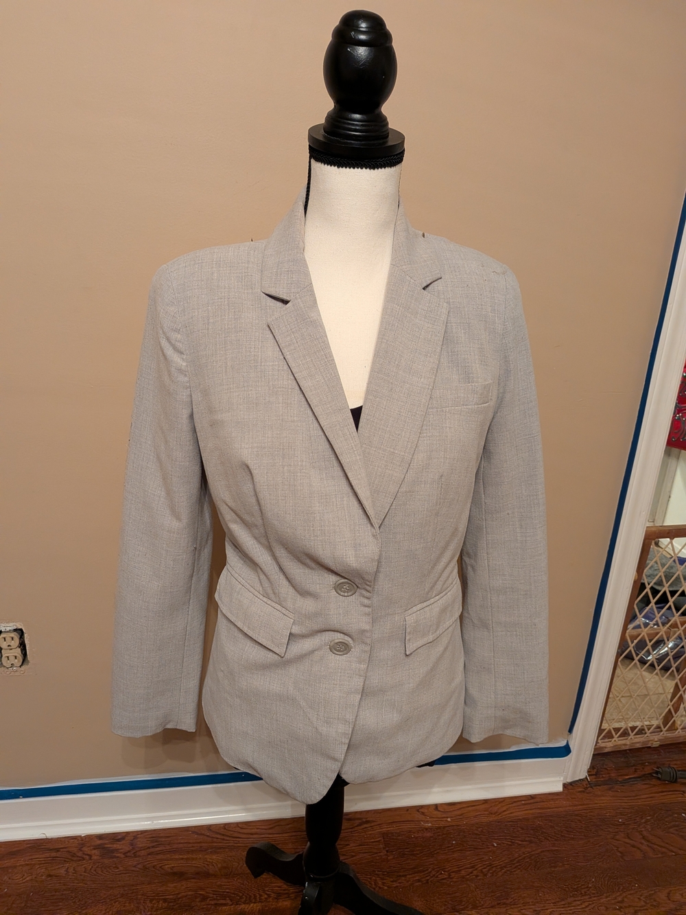 Worthington Light Gray Women's Tailored Blazer